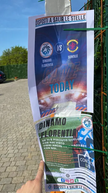 La locandina della partita