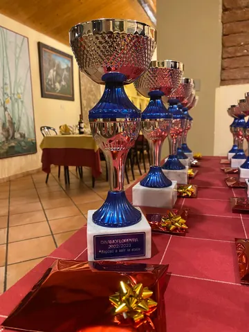Le coppe alla cena sociale