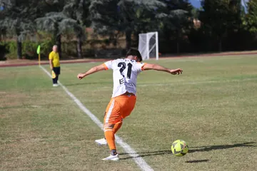Il numero 21 calcia